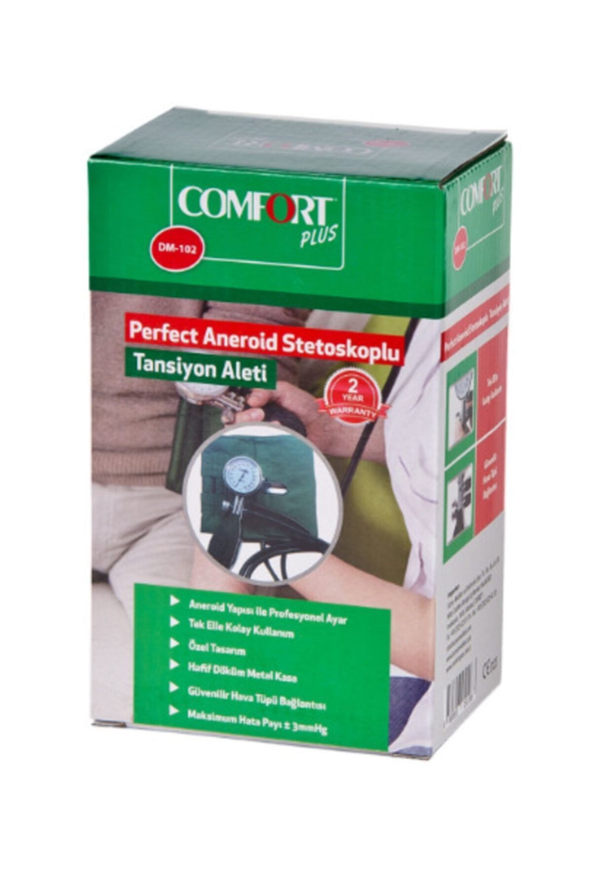 Medikaltec Plus Dm-102 Perfect Aneroid Stetoskoplu Tansiyon Aleti Medikaltec2708 - Görsel 1 (Ön görünüm)