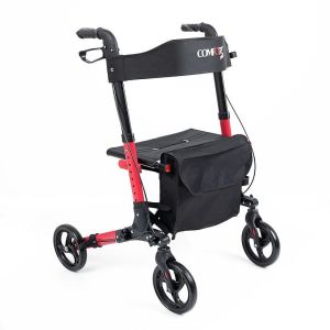 Medikaltec  9102 Kırmızı Lüx Alüminyum Rolatör