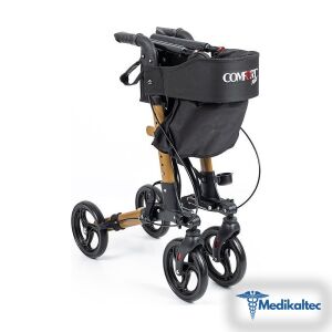 Medikaltec 9102 Kahverengi Lüx Alüminyum Rolatör Medikaltec4714 - Görsel 3 (Ön görünüm)