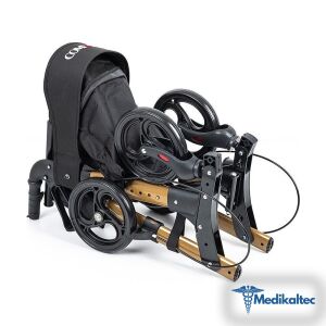 Medikaltec 9102 Kahverengi Lüx Alüminyum Rolatör Medikaltec4714 - Görsel 4 (Ön görünüm)
