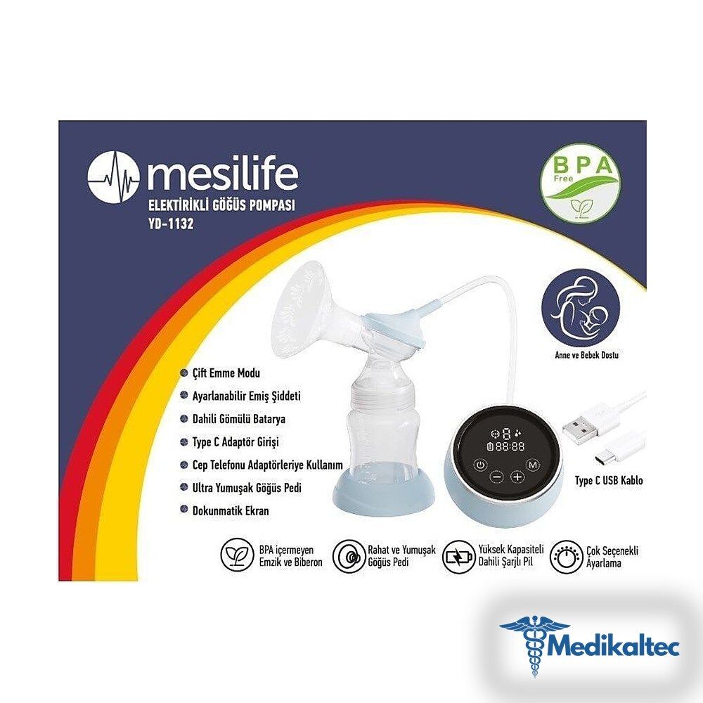 Medikaltec YD-1132 Elektrikli Göğüs Süt Pompası Medikaltec1706 - Görsel 1 (Ön görünüm)