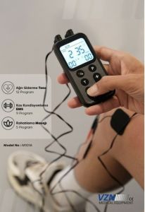 Vzn Tens Cihazı- Kombo Elektroterapi Cihazı 3'Ü 1 Arada EMS-TENS-MASAJ Özellikli