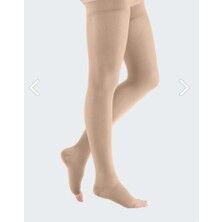 Mondi Ccl2 Diz Üstü-Silikon Bantlı Burnu - Mondi Ccl2 Diz Üstü-Silikon Bantlı Burnu Açık Varis Çorabı