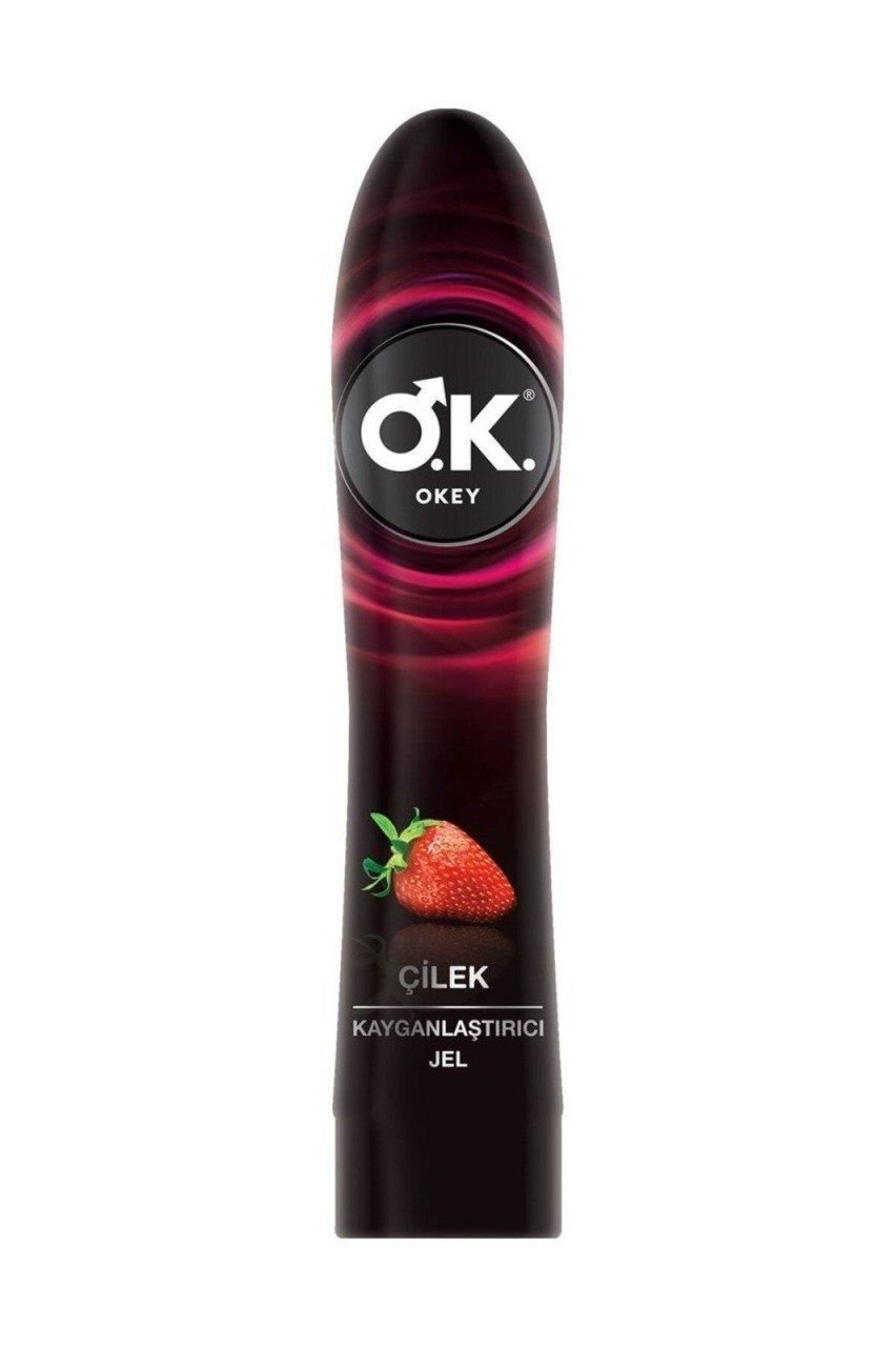 Okey Kayganlaştırıcı Jel Çilek Aromalı 1 - Medikaltec Okey Kayganlaştırıcı Jel Çilek Aromalı ml