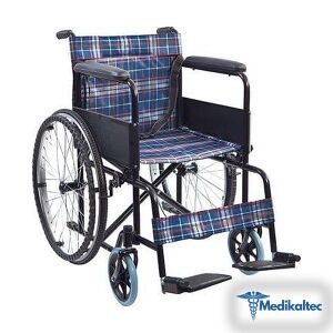 G100 Ekonomik Tekerlekli Sandalye - Medikaltec Ekonomik Tekerlekli Sandalye Medikaltec9409 - Görsel 1 (Ön görünüm)