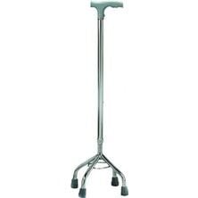 Ithal 4 Ayaklı Tripot Baston Tripod Medikal Dört Ayaklı Yürüme Değneği Hasta Bastonu