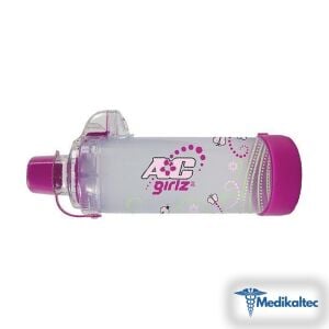 Medikaltec Aerochamber Kırmızı Maskesiz AC Girlz - Görsel 1