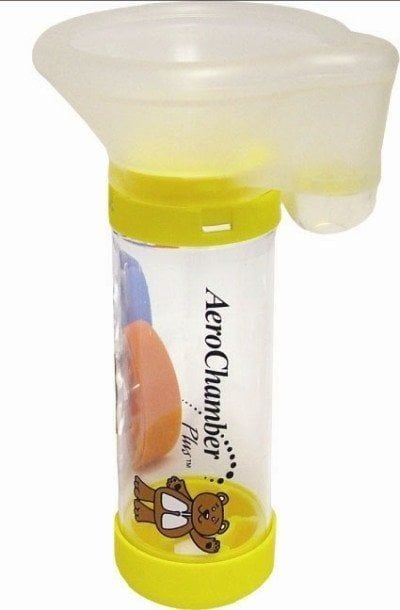 Aerochamber Sarı Flow-VuÇocuklar için An - Medikaltec Aerochamber Sarı Flow-Vu