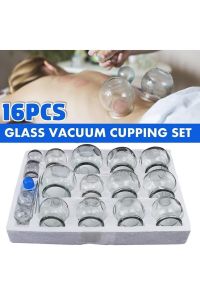 Cam Masaj Kupa Seti 16 Adet 2 Pcs 2Ateşl - Medikaltec Cam Masaj Kupa Seti Adet 2 Pcs 2