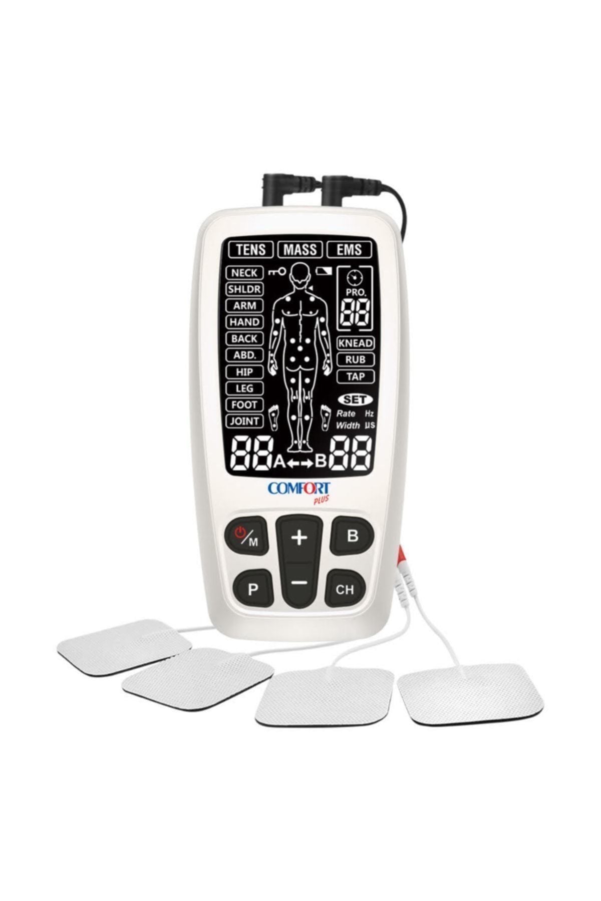 Medikaltec Comfort Plus R-C4A Şarj Edilebilir Tens Ems Masaj Stimülatörü Cihazı Medikaltec4777 - Görsel 1 (Ön görünüm)