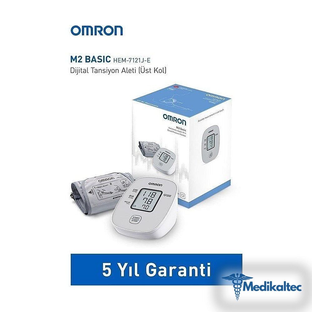 Omron Koldan Tansiyon Ölcer M2 Basic Omr - Medikaltec Koldan Tansiyon Ölcer M2 Basic Medikaltec8422 - Görsel 1 (Ön görünüm)