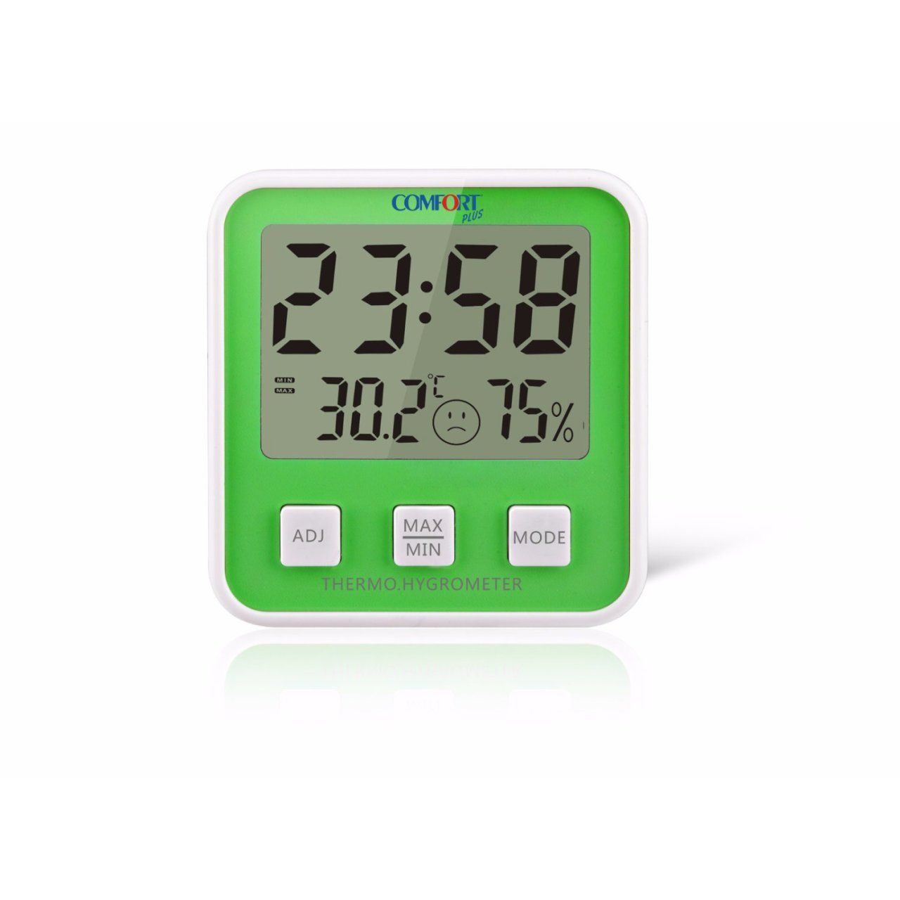 Comfort Plus DM-658 Yeşil Isı Nem Ölçer - Medikaltec - Yeşil Isı Nem Ölçer Medikaltec9437 - Görsel 1 (Ön görünüm)