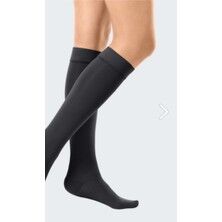 Medi Duomed/ccl 1 Diz Altı Kapalı Burun  - Medi Duomed/ccl 1 Diz Altı Kapalı Burun Siyah Renkli Varis Çorabı