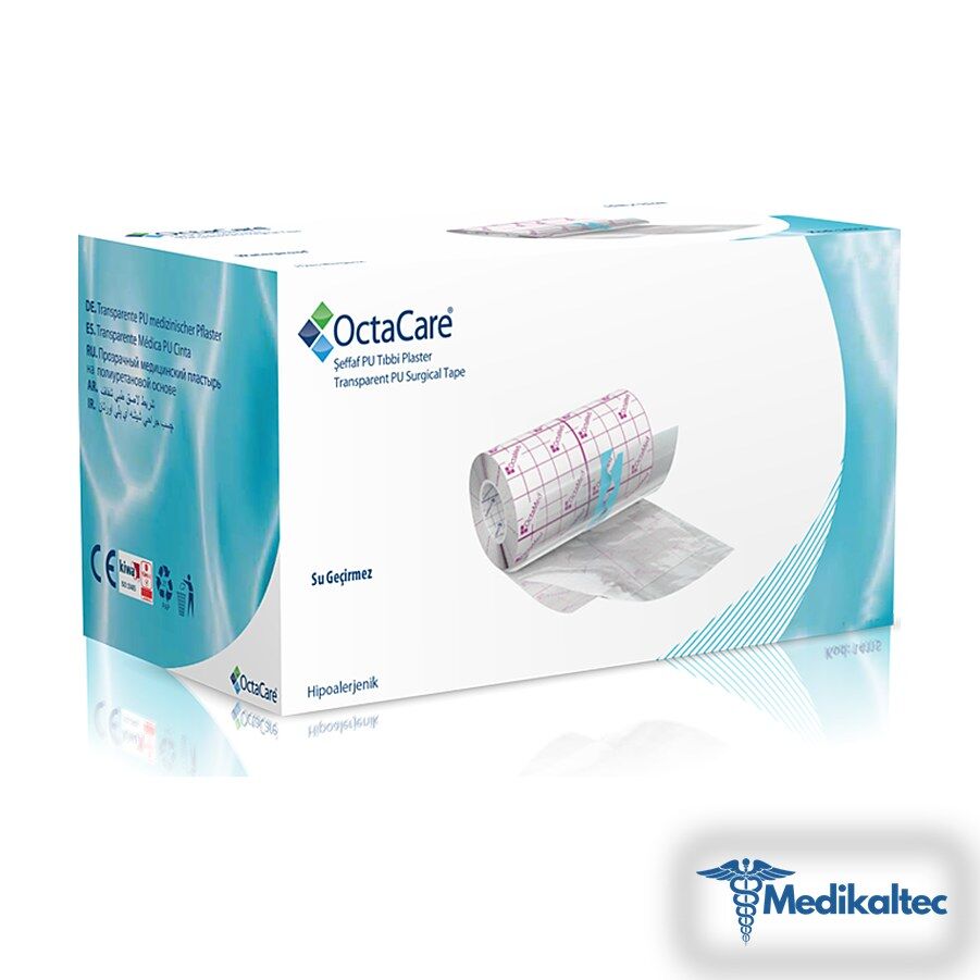 Medikaltec Şeffaf Pu Tıbbi Plaster Sıvı Geçirmez Banyo Bandı 10 m x 10 cm Medikaltec4791 - Görsel 1 (Ön görünüm)