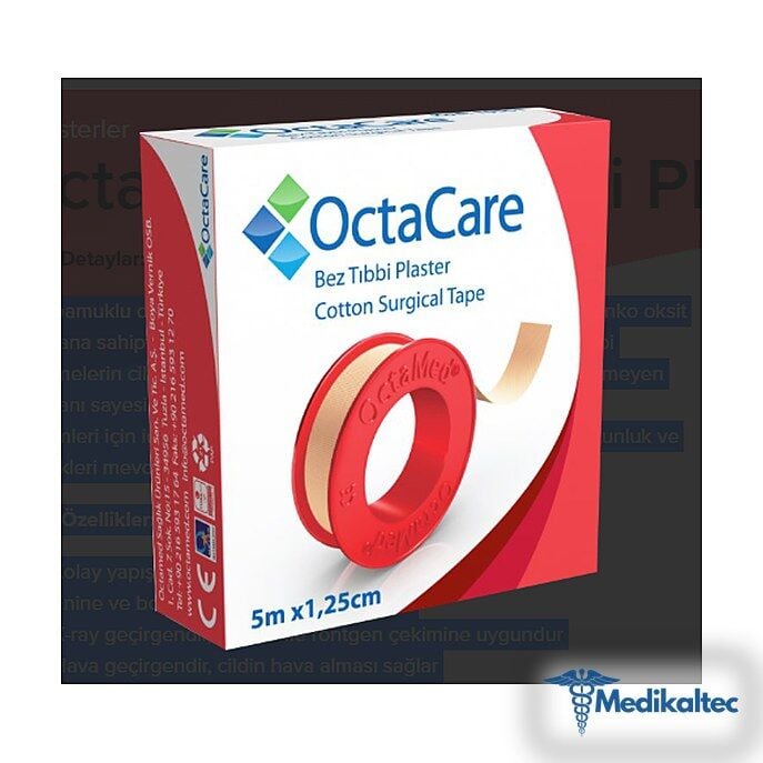 Medikaltec Bez Tıbbi Plaster 5 m x 1,25 cm 1 Adet Medikaltec4793 - Görsel 1 (Ön görünüm)