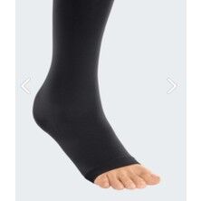 Duomed Ccl2 Diz Üstü Açık Burun Siyah Re - Duomed Ccl2 Diz Üstü Açık Burun Siyah Renk Varis Çorabı