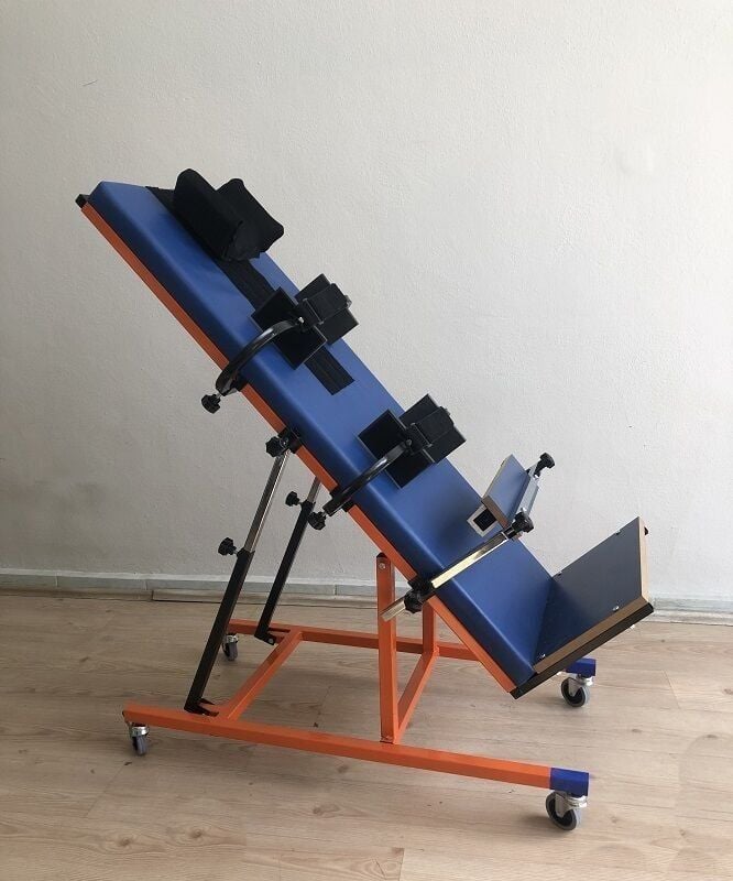 Medikaltec Açı  Ayarlı Ayakta Durma Masası Yataklı Derece Ayarlı