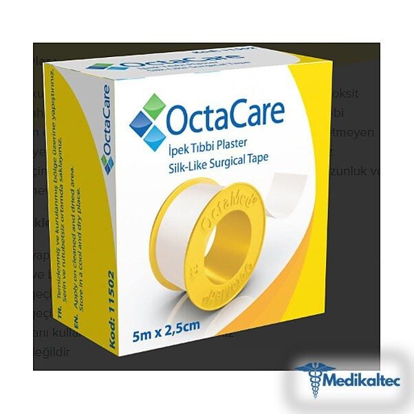 Medikaltec İpek Tıbbi Plaster 5 m x 2,5 cm 1 Adet Medikaltec4797 - Görsel 1 (Ön görünüm)