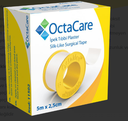 Medikaltec İpek Tıbbi Plaster 5 m x 2,5 cm 1 Adet Medikaltec4797 - Görsel 1 (Ön görünüm)
