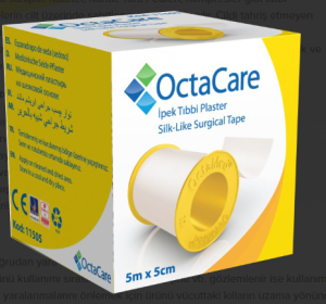 Medikaltec İpek Tıbbi Plaster 5 m x 5 cm 1 Adet Medikaltec4798 - Görsel 1 (Ön görünüm)