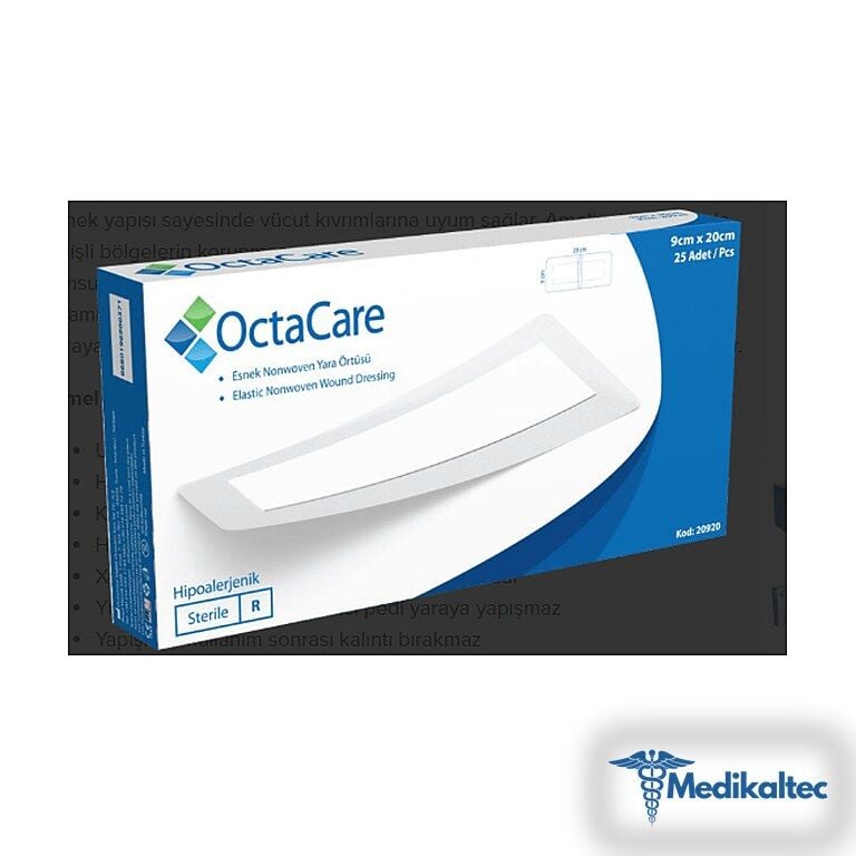 Medikaltec Non-Woven Yara Örtüsü 9 cm x 25 cm 25 Adet Medikaltec4805 - Görsel 1 (Ön görünüm)