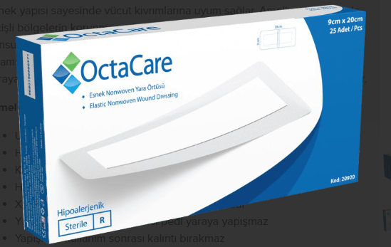 Medikaltec Non-Woven Yara Örtüsü 9 cm x 25 cm 25 Adet Medikaltec4805 - Görsel 1 (Ön görünüm)