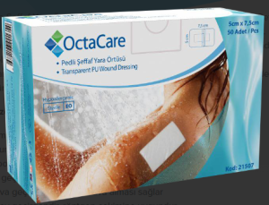 Medikaltec Şeffaf Yara Örtüsü 5 cm x 7,5 cm 50 Adet Medikaltec4807 - Görsel 1 (Ön görünüm)