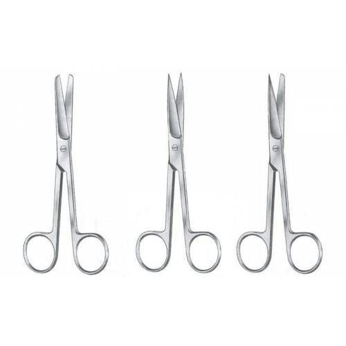 Medikaltec Cerrahi Makas 17,5 cm Küt / Sivri 1 ADET (Medikaltec796) - Görsel 1 (Ön görünüm)