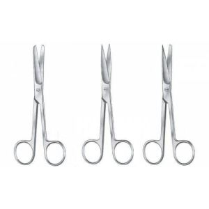 Medikaltec Cerrahi Makas 17,5 cm Küt / Sivri 1 ADET (Medikaltec796) - Görsel 1 (Ön görünüm)