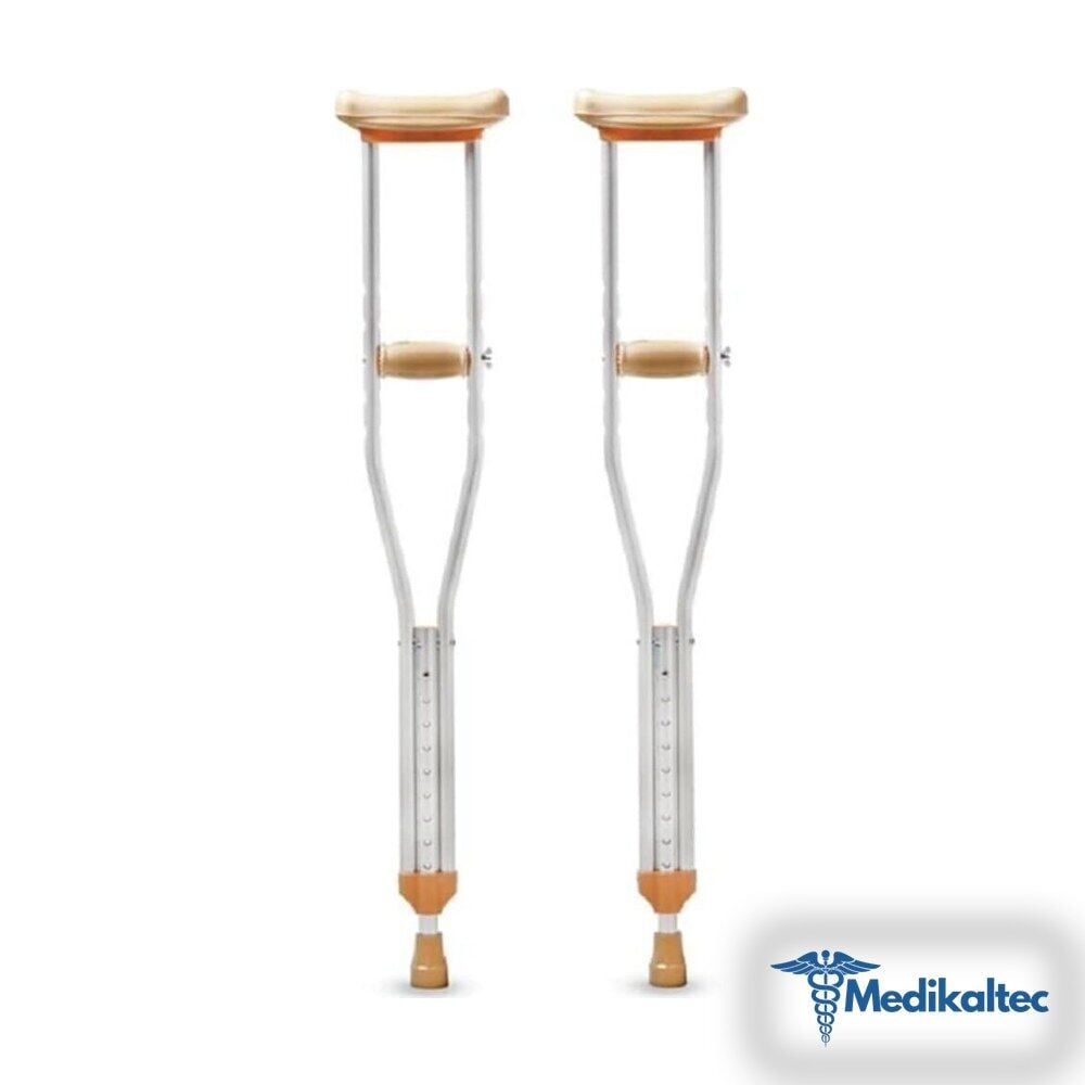Medikaltec Lüks Krem Koltuk Değneği Pimli (çift) - Beden: S (w 1123-s) Medikaltec2812 - Görsel 1 (Ön görünüm)