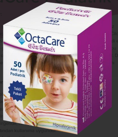 Medikaltec Pediatrik Göz Pedi Kız 5 cm x 6,2 cm 20 Adet Medikaltec4820 - Görsel 1 (Ön görünüm)