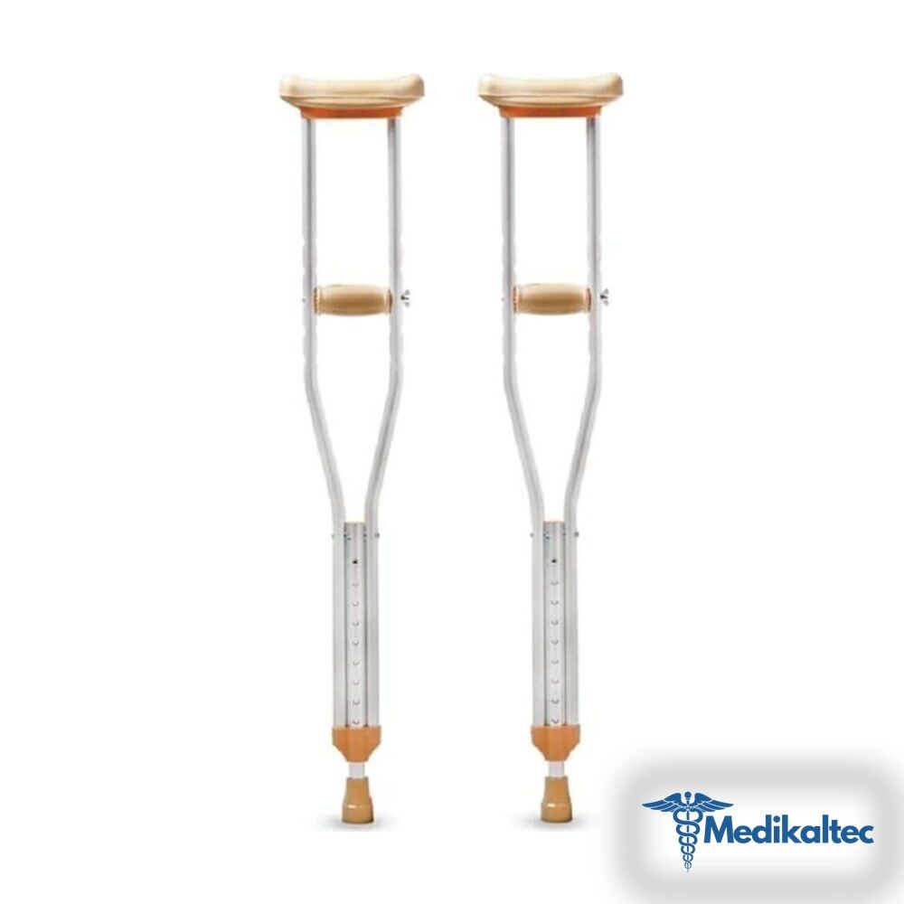 Medikaltec Lüks Krem Koltuk Değneği Pimli (çift) - Beden: L (w 1123-l) Medikaltec2814 - Görsel 1 (Ön görünüm)