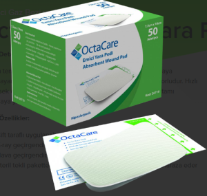 Medikaltec Emici Yara Pedi 7,5 cm x 10 cm 50 Adet Medikaltec4822 - Görsel 1 (Ön görünüm)