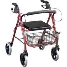 Aluminyum Rolatör Tekerlekli Rollator Yü - Aluminyum Rolatör Tekerlekli Rollator Yürüteç Hasta Yaşlı Yürüteci