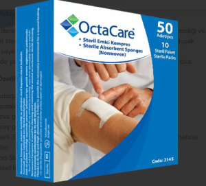 Medikaltec Steril Emici Kompres (Non-Wowen) 7,5cm x 7,5cm 50 Adet Medikaltec4823 - Görsel 1 (Ön görünüm)