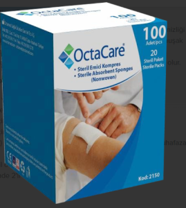 Medikaltec Steril Emici Kompres (Non-Wowen) 7,5cm x 7,5cm 100 Adet Medikaltec4824 - Görsel 1 (Ön görünüm)