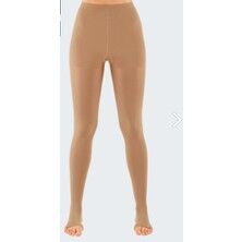 Duomed/ccl 1 Külotlu Açık Burun Bej Renk - Duomed/ccl 1 Külotlu Açık Burun Bej Renkli Varis Çorabı