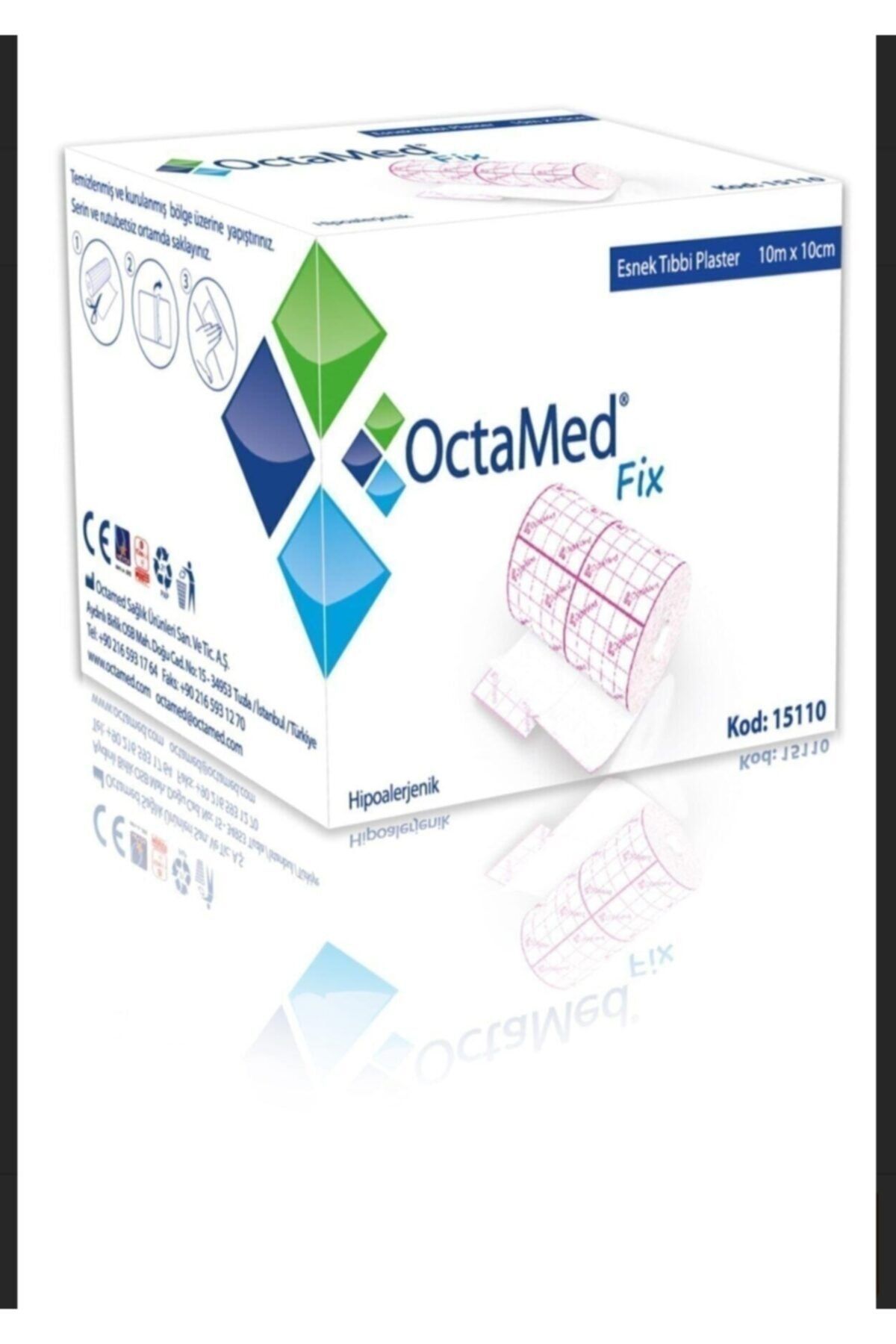 Medikaltec Fix Esnek Tıbbi Flaster 10x10 Medikaltec3821 - Görsel 1 (Ön görünüm)
