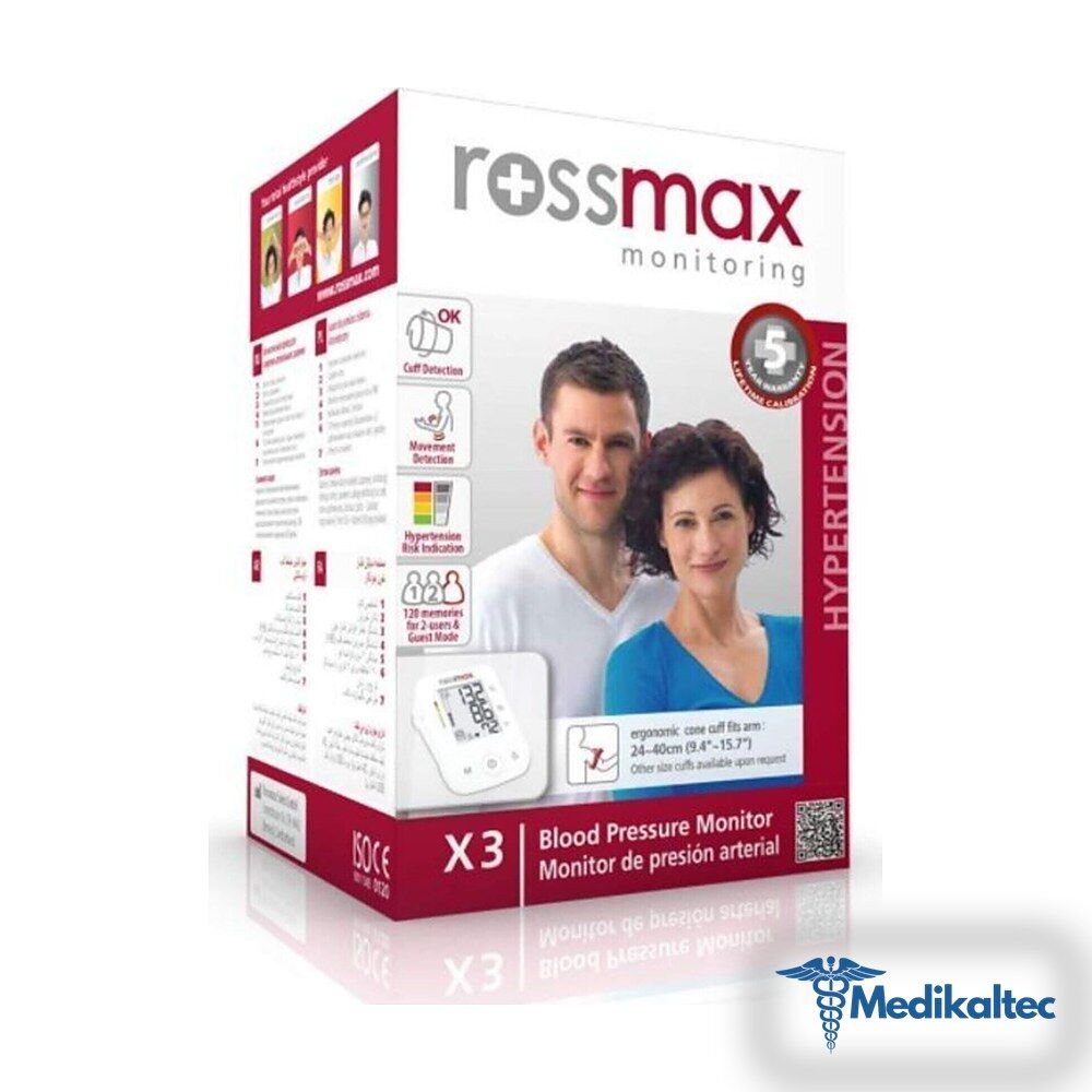 Medikaltec Dijital Tansiyon Aleti Rossmax X3 Medikaltec3822 - Görsel 1 (Ön görünüm)