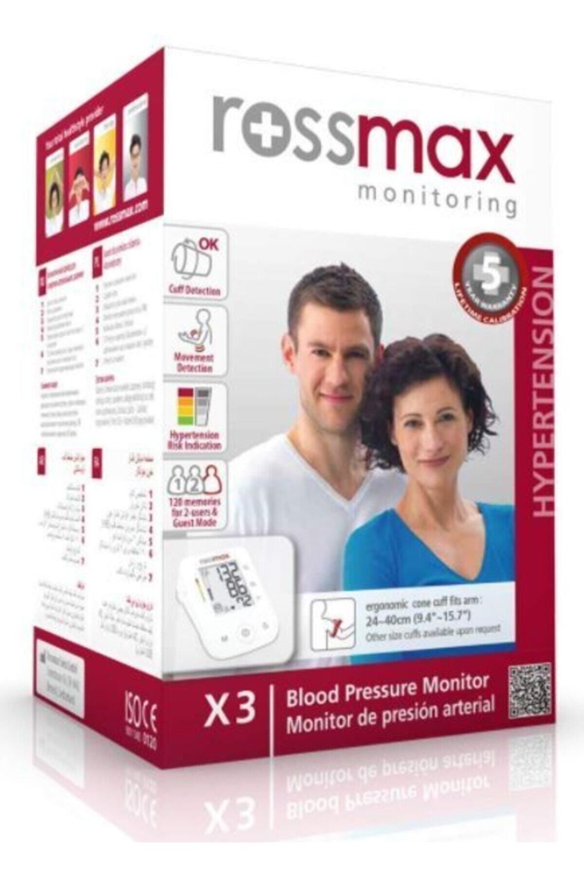 Medikaltec Dijital Tansiyon Aleti Rossmax X3 Medikaltec3822 - Görsel 1 (Ön görünüm)
