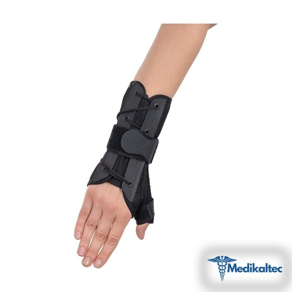 Medikaltec Bağcıklı Başparmak Destekli El Bilek Ateli Fileli - Beden: Sağ (w 320-sag) Medikaltec2823 - Görsel 1 (Ön görünüm)