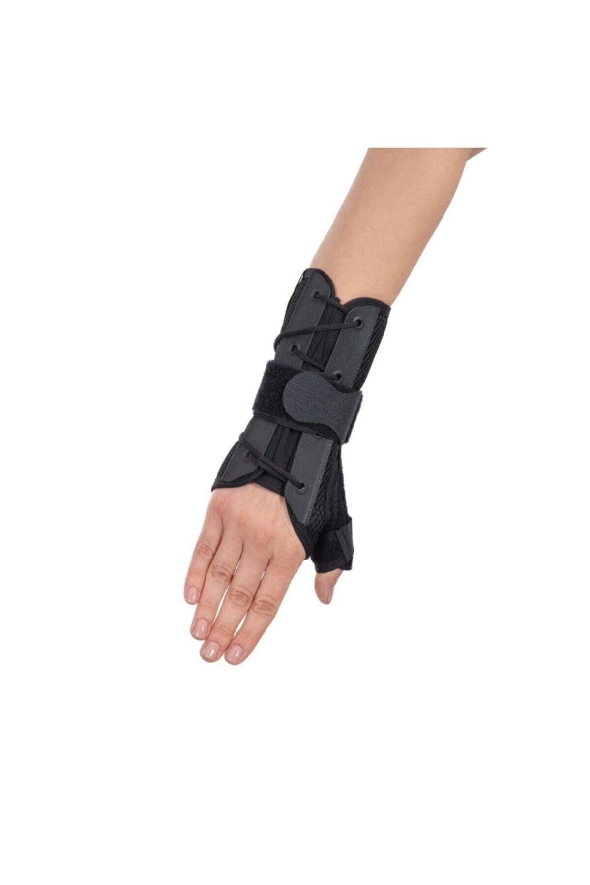 Medikaltec Bağcıklı Başparmak Destekli El Bilek Ateli Fileli - Beden: Sağ (w 320-sag) Medikaltec2823 - Görsel 1 (Ön görünüm)