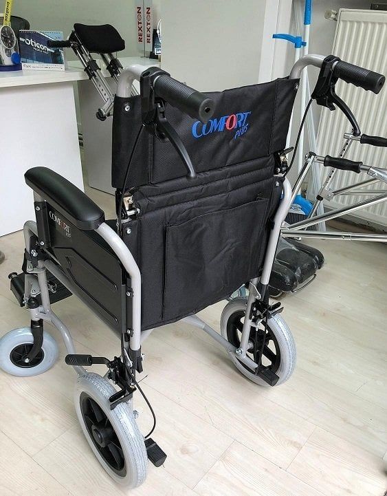 Medikaltec 327 Mini Özellikli Transfer Tekerlekli Sandalyesi Medikaltec1820 - Görsel 1 (Ön görünüm)