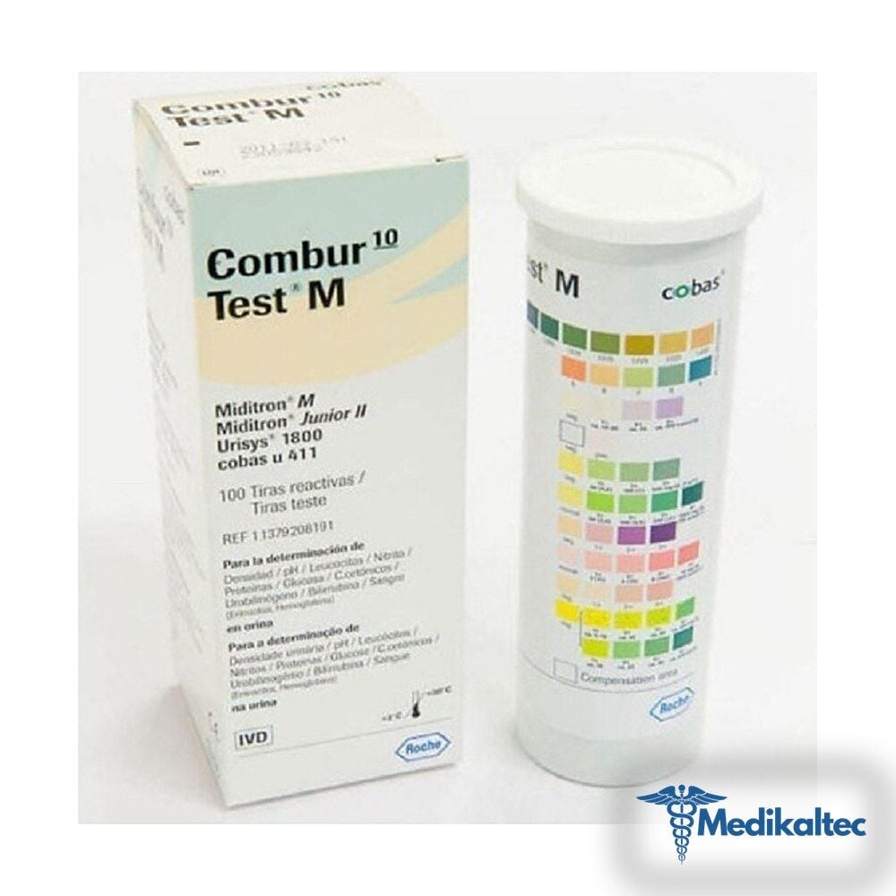 Medikaltec Combur 10 Test M Idrar Test Çubuğu - Stribi 100 Adet Medikaltec2825 - Görsel 1 (Ön görünüm)