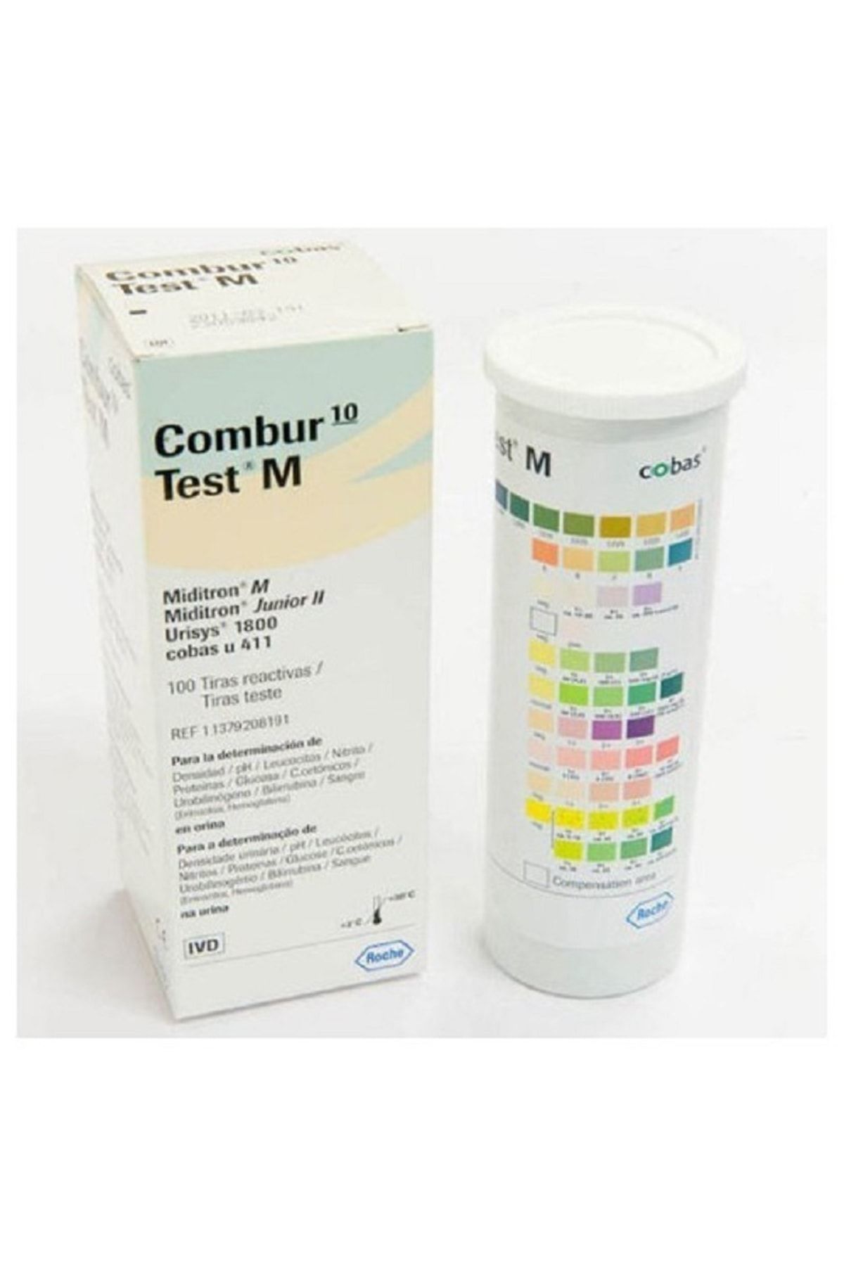 Medikaltec Combur 10 Test M Idrar Test Çubuğu - Stribi 100 Adet Medikaltec2825 - Görsel 1 (Ön görünüm)