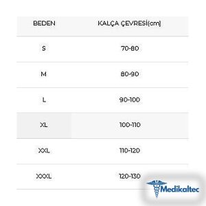 Medikaltec W457 Sakro-İliak Korse Kalça Çevresi 80-90 Cm Medikaltec1830 - Görsel 4 (Ön görünüm)
