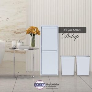 Medikaltec Çok Amaçlı Dolap Beyaz 2’li | Ev ve Ofisler İçin Uygun Seçim