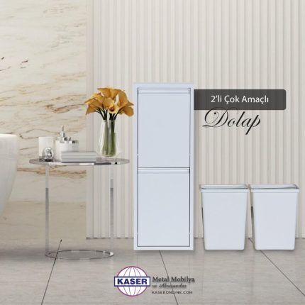 Medikaltec Çok Amaçlı Dolap Beyaz 2’li | Ev ve Ofisler İçin Uygun Seçim