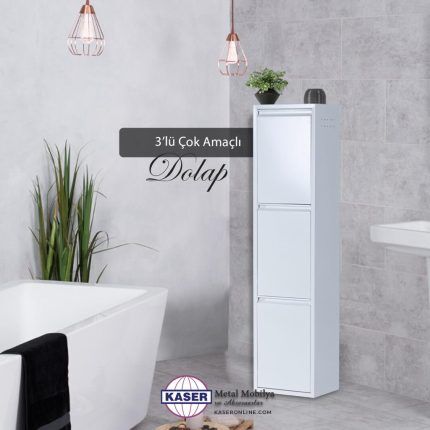 Medikaltec Çok Amaçlı Dolap Beyaz 3’lü | Ev ve Ofisler İçin Uygun Seçim