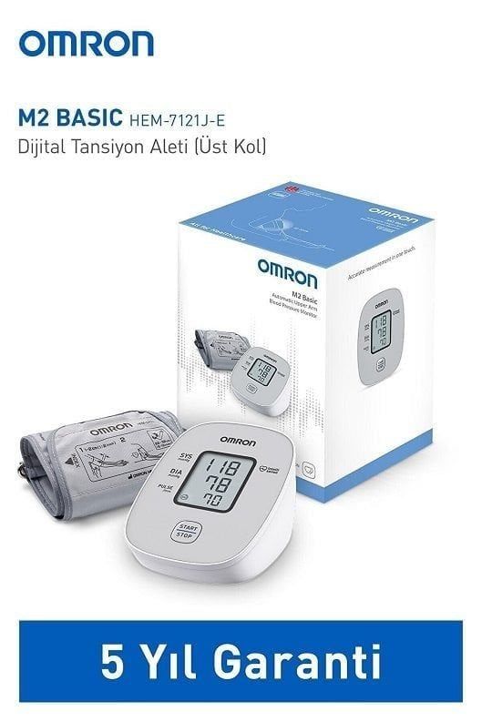 Omron M2 Basıc Hem-7121j-e Üst Koldan Öl - Medikaltec M2 Basıc Hem-7121j-e Üst Koldan Ölçer Dijital Tansiyon Aleti…